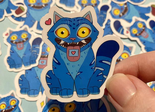 Etsy shop: Derpy Tiger stickers