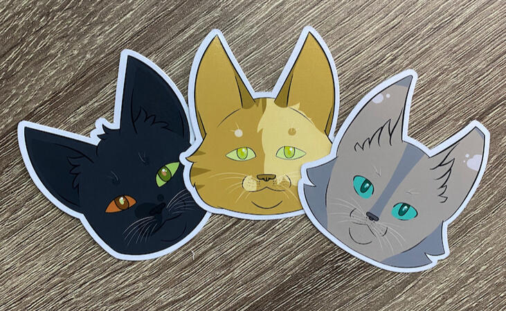 Etsy shop: Warrior cats stickers